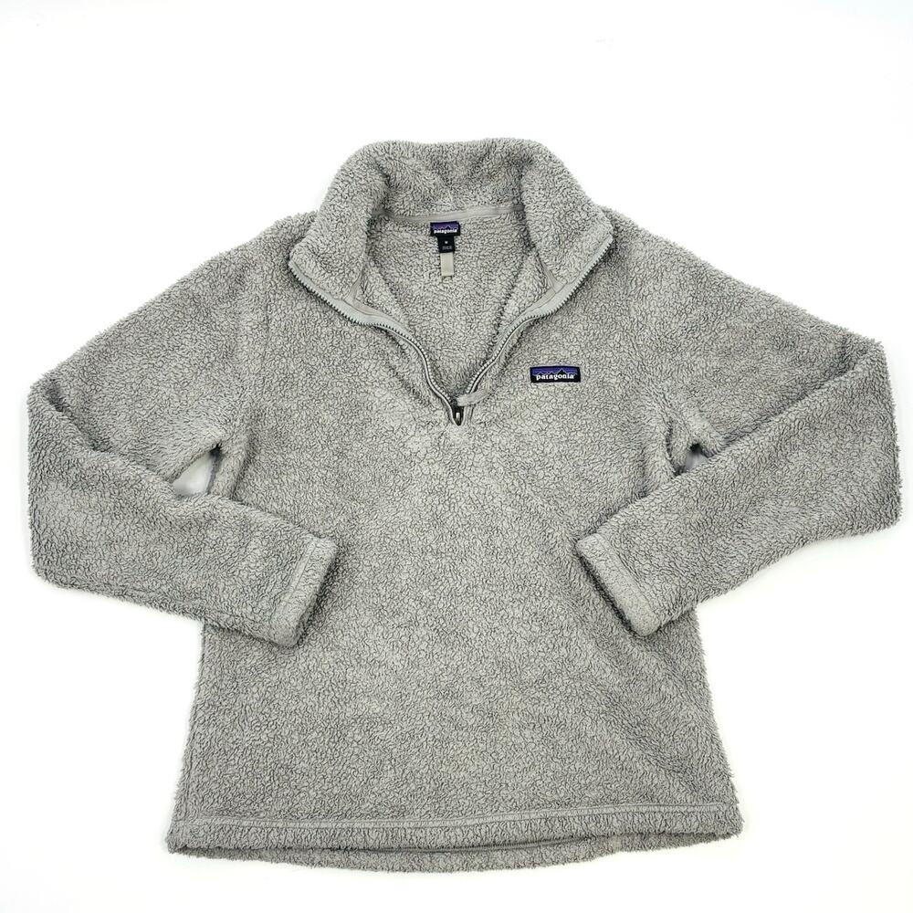 Patagonia Los Gatos Fleece 1/4 Zip Pullover Gray Women’s Medium KE10